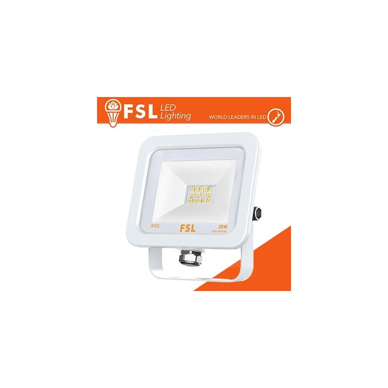 Proiettore per esterni Bianco 10W - IP65 115° 6500K 