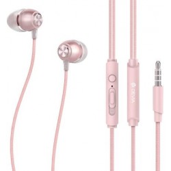 Auricolari HQ con Mic e Controllo P1 Fashion 1.2 mt Rosa Oro