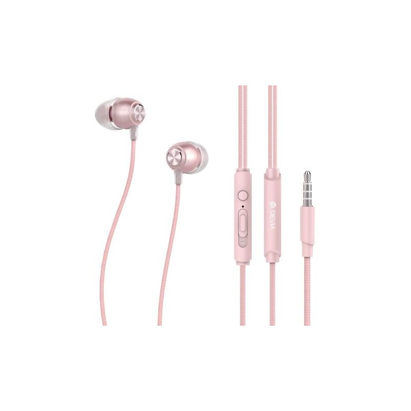 Auricolari HQ con Mic e Controllo P1 Fashion 1.2 mt Rosa Oro