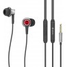 Auricolari HQ HI-FI T1 Acorn con Mic e Controllo 1.2mt Rosso