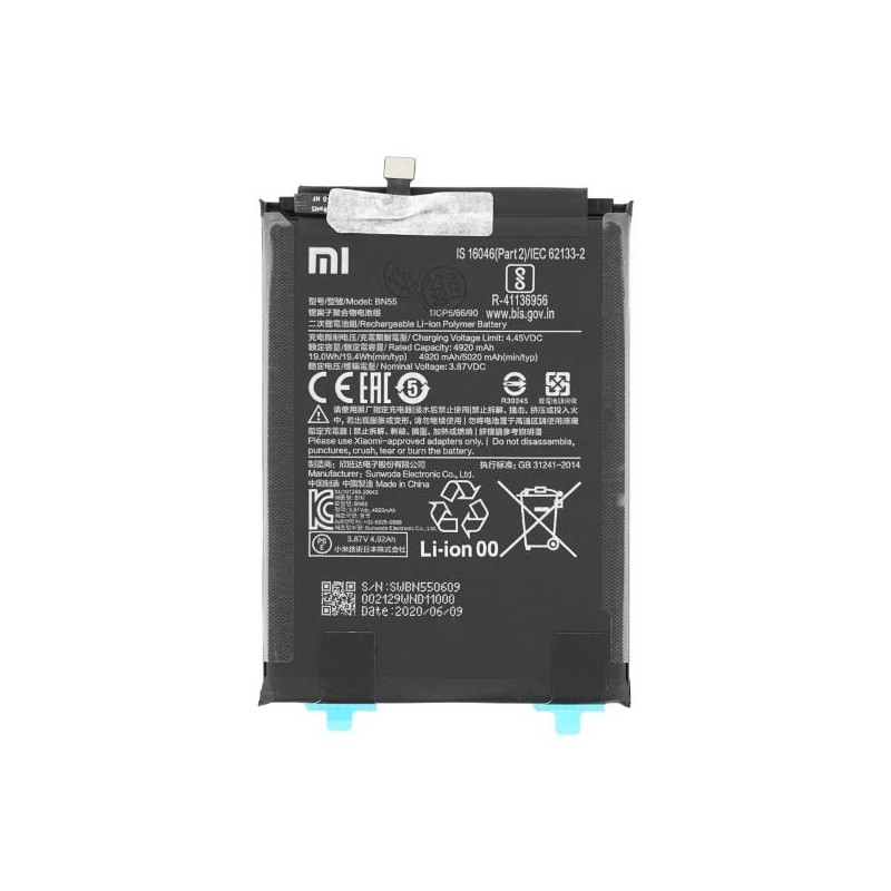 Batteria Originale Xiaomi Redmi Note 9S BN55 460200002F5Z