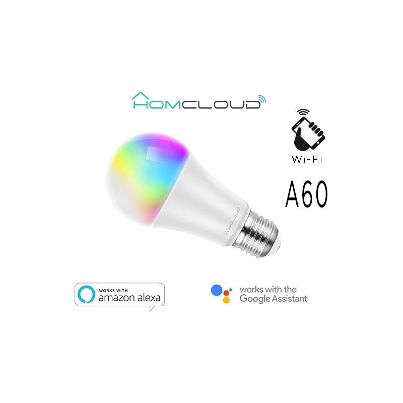 Lampadina Wi-Fi RGB+Bianco caldo E27 A60 dimmerabile