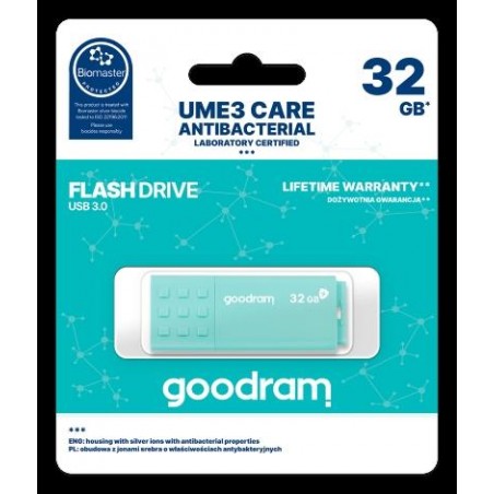 GOODRAM 32GB UME3 CARE - ANTIBATTERICA - USB 3.0