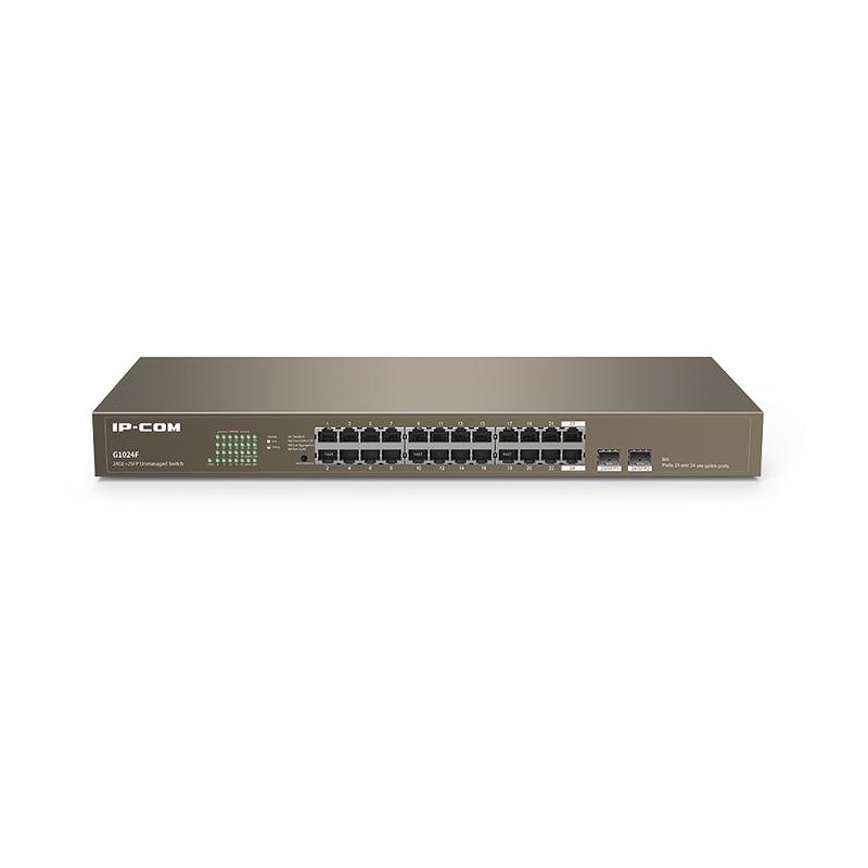 Switch Unmanaged 24 porte 10/100/1000Mbps + 2 SFP Gigabit