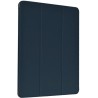 Cover iPad Pro 12.9 2021 in pelle con supporto pencil Blu