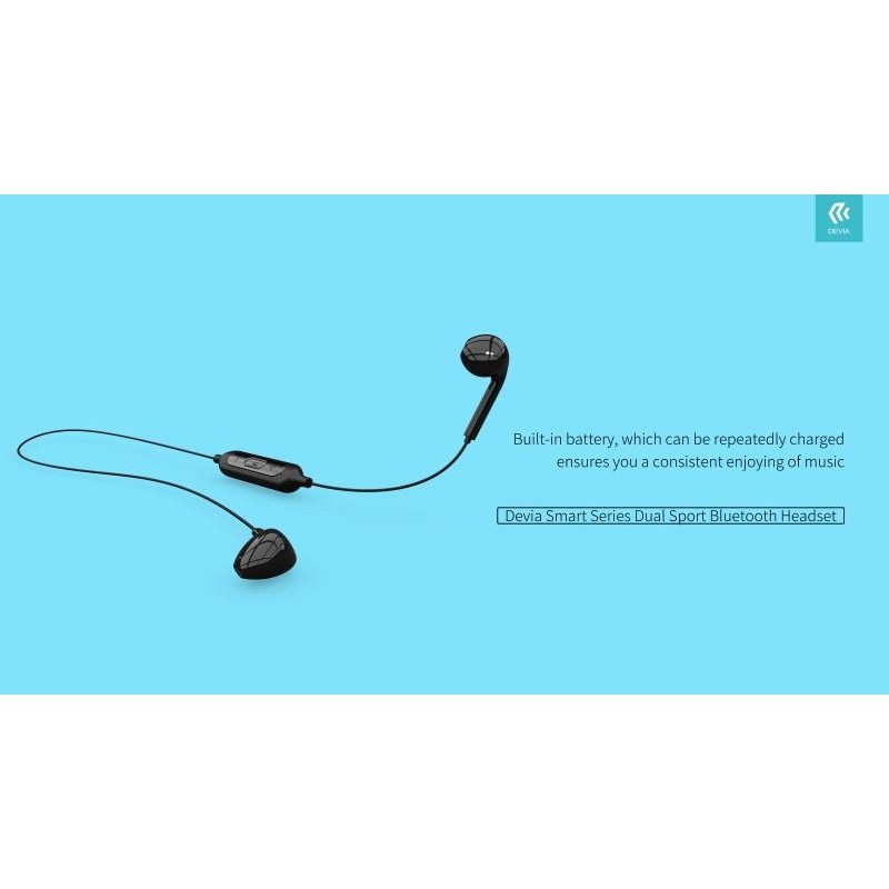 Auricolari Sport Bluetooth 4.2 Smart ultra leggeri Neri