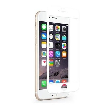 Pellicola vetro temperato Full iPhone 6/6S Bianco 0.26mm