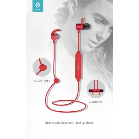 Auricolari Bluetooth Stereo Boosm Sport con Magnete Nero