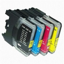 Yellow Compa Brother LC61,LC980, LC1100, LC985 ALTA CAPACITA