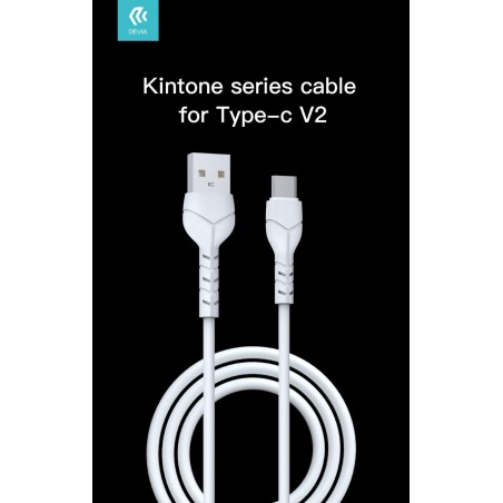 Kintone Cavo Tipo-C 5V 2.1A 1Mt Carica e dati Bianco