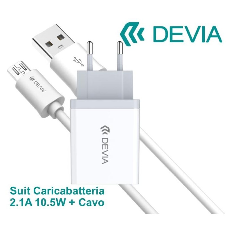 Suit Carica Batteria 2,1A e Cavo m-usb Android