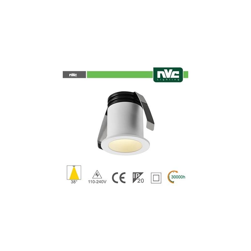 Punto Luce LED 2W 4000K 38° IP20 FORO:35mm