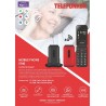 Cellulare Telefunken S740 senior 4G GPS Rosso a conchiglia