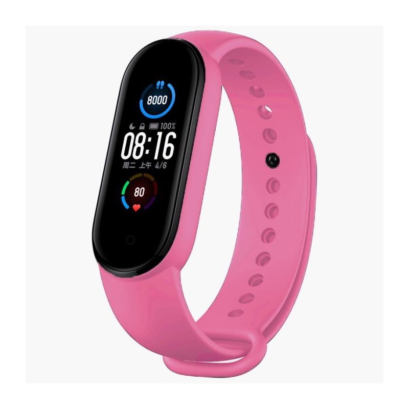 Bracciale in silicone per Xiaomi watch band Mi 5 Sport Rosa