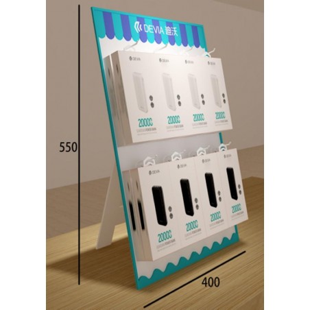 Espositore da Banco 8 Ganci Devia in Plexiglass 550 x 400 mm