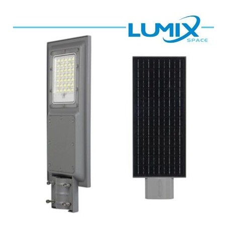 Lampione LED Stradale Solare 100W + Crepuscolare + movimento