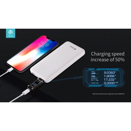 Power Bank Rapido PD Smart 18W 10.000 mAh Bianco