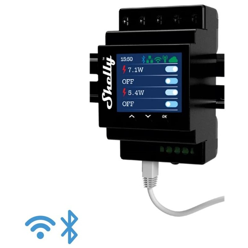 Shelly Pro 4PM - IP Smart Relay DIN 4 ch. LAN/WiFi/BT + PM