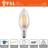 Lampada Filamento Oliva - 4W 2700K E14 400LM Dimmerabile