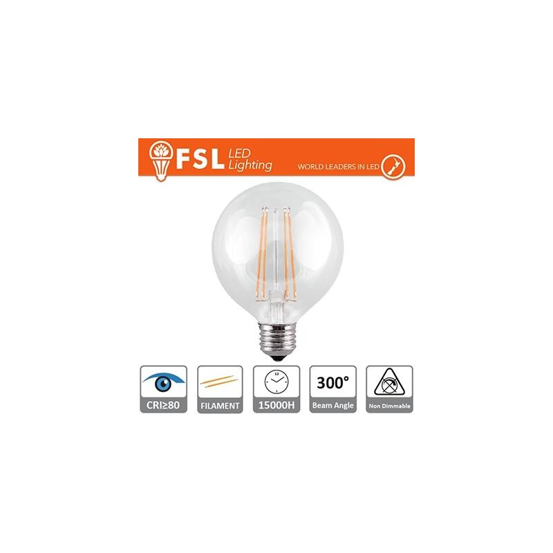 Lampada Filamento Globo Ø12,5cm - 6W 2700K E27 700LM