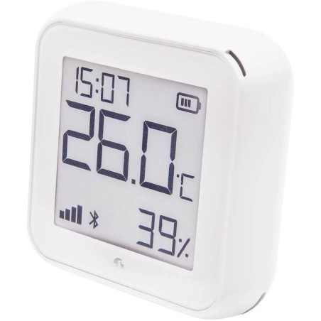 Shelly Sensore Temperat&Umid Wi-Fi + Bluet con display Gen3 Bianco