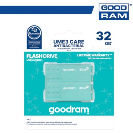 Pendrive GoodRAM 32GB UME3 CARE - ANTIBATTERICA - USB 3.0 - 2-pack