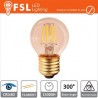 Lampada Sfera Filamento Ambra - 4W 2200K E27 330LM