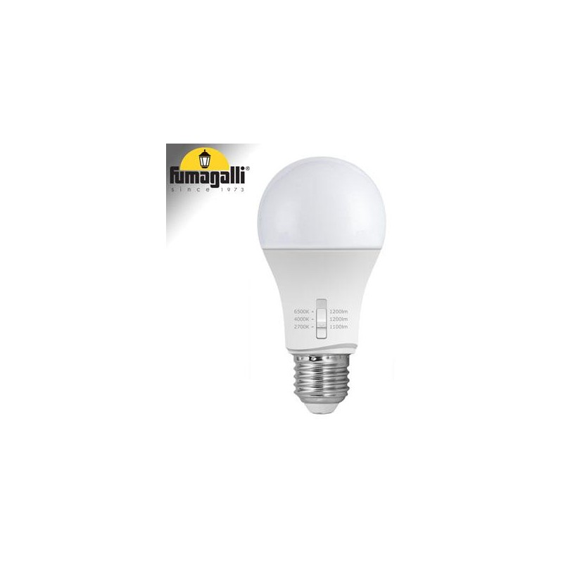 Lampadina LED E27 A60 - 8,5W - CCT - Fumagalli