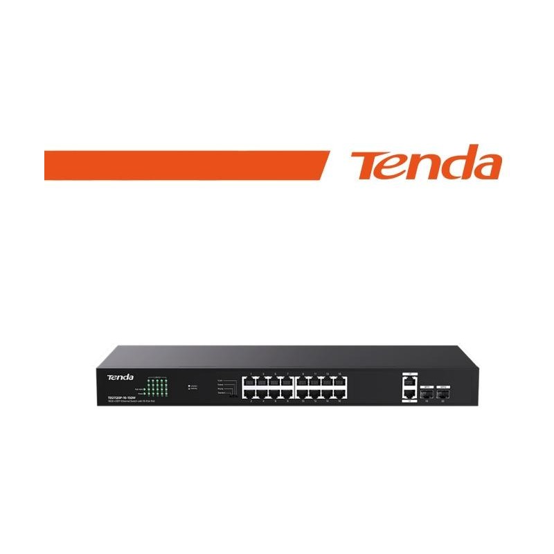 Tenda 18GE+2SFP Ethernet Switch With 16-Port PoE - TEG1120P-16-150W