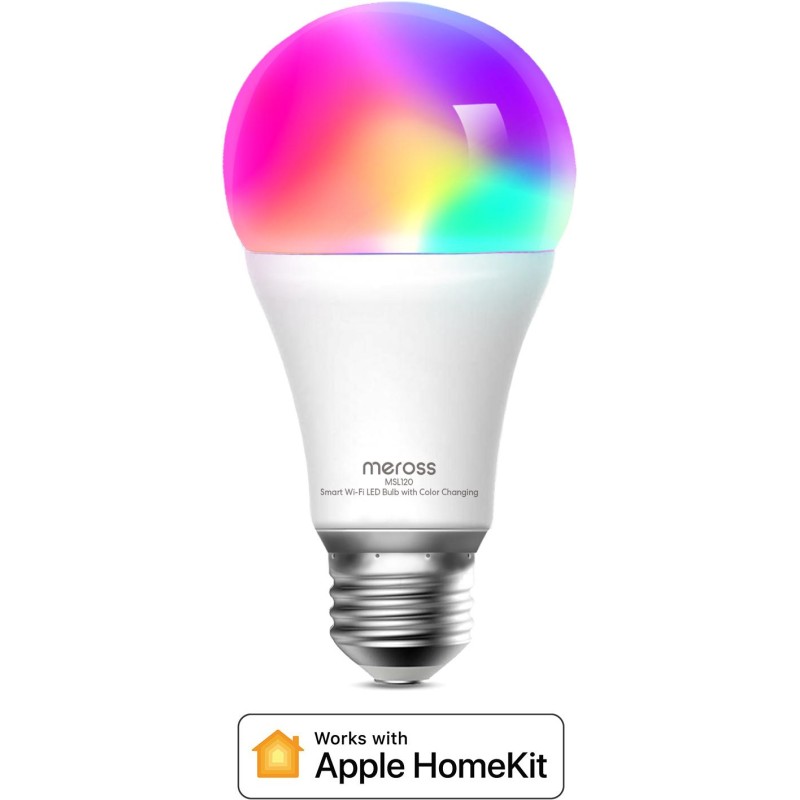 Meross Lampadina Smart Wi-Fi RGB + CCT A70 Dimmerab Apple HomeKit