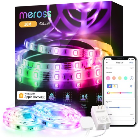 Meross Striscia LED RGBW Smart Wi-Fi 10m (2x5m) - Apple HomeKit