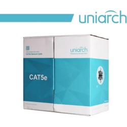 Uniarch Cavo ethernet CAT5E UTP LSZH 8 fili 24AWG, Rame, 305metri - CAB-5E-B