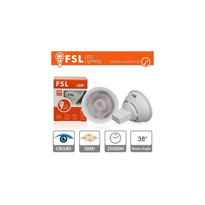 GU10 Lampadina LED - 6,5W 3000K 500LM 38° CRI80 Dimmerabile