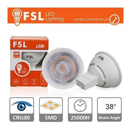 GU10 Lampadina LED - 6,5W 3000K 500LM 38° CRI80 Dimmerabile