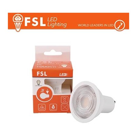 GU10 lampadina LED 8W alta luminosità - 6500K,  1000lm, 38°