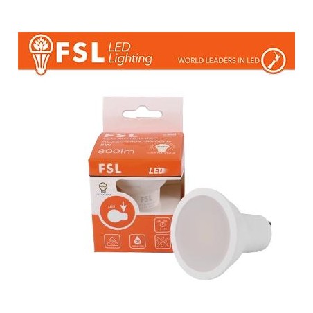 GU10 lampadina LED 8W alta luminosità - 6500K,  850lm, 100°