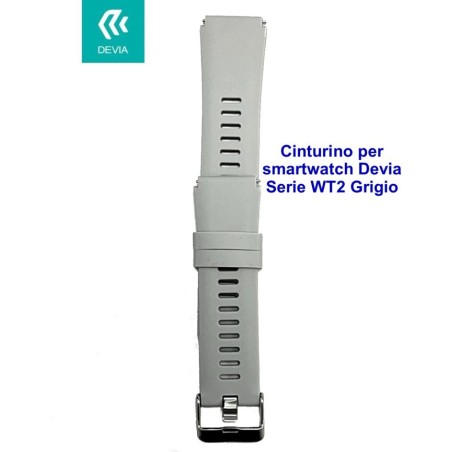 Cinturino per smartwatch Devia Serie WT2 Grigio