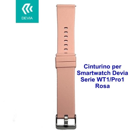 Cinturino per smartwatch Devia Serie WT1 / Pro1 Rosa