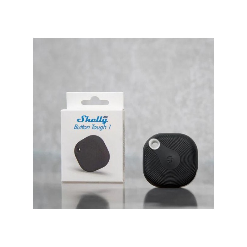 Shelly BLU Button Tough 1 Black - Pulsante Smart Bluetooth IP54 Nero