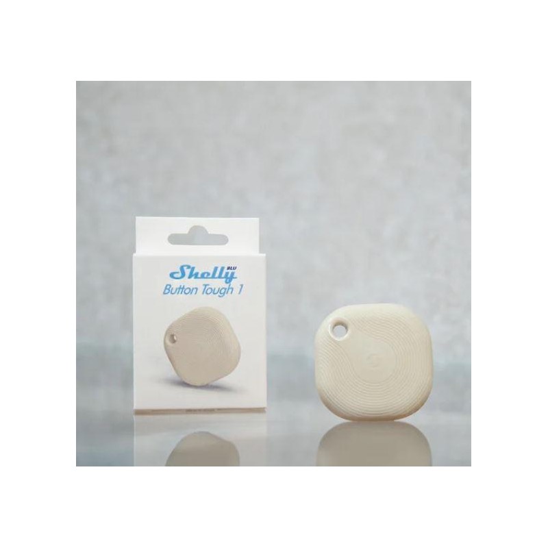 Shelly BLU Button Tough 1 Ivory - Pulsante Smart Bluetooth IP54 Bianco