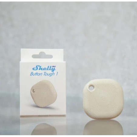 Shelly BLU Button Tough 1 Ivory - Pulsante Smart Bluetooth IP54 Bianco