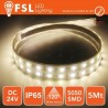 Striscia LED 5050 - 5Metri 12W 1000Lm 4000K 24V IP65 60led