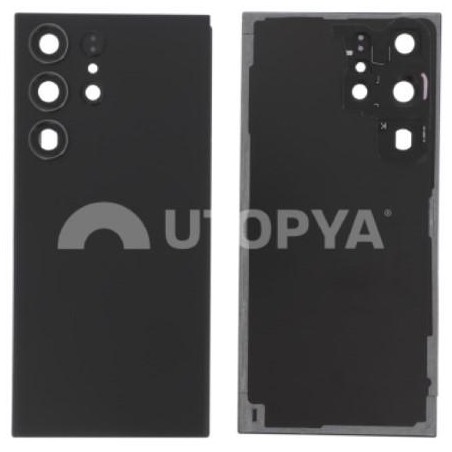 Cover posteriore nera Galaxy S23 Ultra (S918B) (Senza logo)