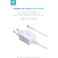 Carica Batteria Rapido Uscita USB 4.5 A. InclusoCavo Tipo-C