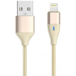 Blitz Cavo Usb con LED per Apple iOS8 & 9 &10 Champagne Gold