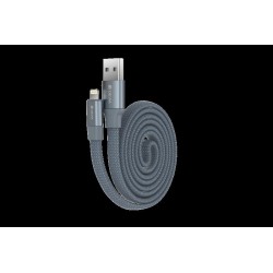 Cavo Piatto in corda Ring Y1 Lightning Apple 80cm Grigio