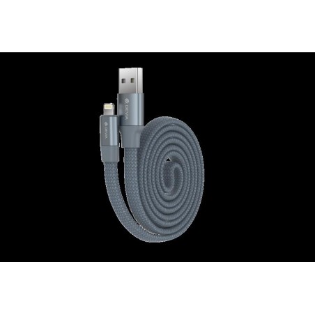 Cavo Piatto in corda Ring Y1 Lightning Apple 80cm Grigio