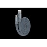 Cavo Piatto in corda Ring Y1 Lightning Apple 80cm Grigio