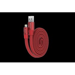 Cavo Piatto in corda Ring Y1 Lightning Apple 80cm Rosso