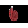 Cavo Piatto in corda Ring Y1 Lightning Apple 80cm Rosso